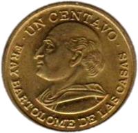 reverse of 1 Centavo (1972 - 1973) coin with KM# 273 from Guatemala.