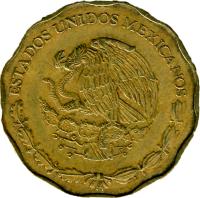 Mexico coin 50 Centavos - Larger (1992 - 2009) obverse obverse of 50 Centavos - Larger (1992 - 2009) coin with KM# 549 from Mexico. Inscription: ESTADOS UNIDOS MEXICANOS