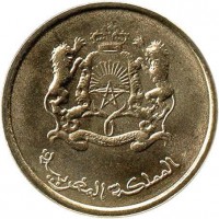 Morocco coin 10 Santimat - Mohammed VI (2011 - 2015) obverse obverse of 10 Santimat - Mohammed VI (2011 - 2015) coin with Y# 136 from Morocco. Inscription: المملكة المغربية