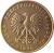 obverse of 10 Złotych (1989 - 1990) coin with Y# 152.2 from Poland. Inscription: POLSKA RZECZPOSPOLITA LUDOWA · 1989 ·