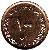 reverse of 100 Rial (2003 - 2006) coin with KM# 1267 from Iran. Inscription: جمهوری اسلامی ایران ۱۰۰ ریال ۱۳۸۳