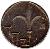 obverse of 1 New Sheqel - Without dot below emblem (1985 - 1993) coin with KM# 160 from Israel.