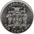 obverse of 10 Cents - Elizabeth II (1991 - 1994) coin with KM# 146.1 from Jamaica. Inscription: JAMAICA OUT OF MANY, ONE PEOPLE TEN CENTS 1991