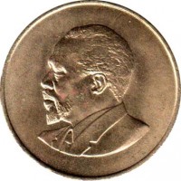 obverse of 10 Cents - Without legend (1966 - 1968) coin with KM# 2 from Kenya.