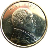 obverse of 20 Tambala (1996 - 2003) coin with KM# 29 from Malawi. Inscription: MALAŴI