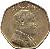 obverse of 50 Tambala (1996 - 2004) coin with KM# 30 from Malawi. Inscription: MALAŴI
