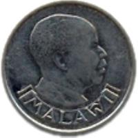 obverse of 5 Tambala (1989 - 1994) coin with KM# 9.2a from Malawi. Inscription: MALAWI
