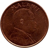 Malawi coin 1 Tambala (1995) obverse obverse of 1 Tambala (1995) coin with KM# 24 from Malawi. Inscription: MALAWI