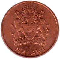 obverse of 2 Tambala (2003) coin with KM# 34a from Malawi. Inscription: UNITY AND FREEDOM MALAWI