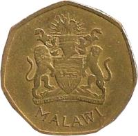 obverse of 50 Tambala (2004) coin with KM# 66 from Malawi. Inscription: MALAWI