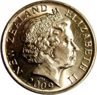 New Zealand coin 50 Cents - Elizabeth II - 4'th Portrait (2006 - 2014) obverse obverse of 50 Cents - Elizabeth II - 4'th Portrait (2006 - 2014) coin with KM# 119a from New Zealand. Inscription: NEW ZEALAND ELIZABETH II 2006