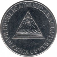Nicaragua coin 10 Centavos (1994) obverse obverse of 10 Centavos (1994) coin with KM# 81 from Nicaragua. Inscription: REPUBLICA DE NICARAGUA AMERICA CENTRAL