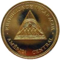 Nicaragua coin 10 Córdobas (2007) obverse obverse of 10 Córdobas (2007) coin with KM# 102 from Nicaragua.