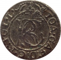 Polish–Lithuanian Commonwealth coin 1 Solidus - John II Casimir (1652 - 1661) obverse obverse of 1 Solidus - John II Casimir (1652 - 1661) coin from Polish–Lithuanian Commonwealth. Inscription: IOA:CAS:D:G:R:POL · L ·