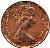 obverse of 1 Penny - Elizabeth II - 2'nd Portrait (1982 - 1984) coin with KM# 927 from United Kingdom. Inscription: D · G · REG · F · D · 1984 ELIZABETH · II