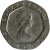 obverse of 20 Pence - Elizabeth II - 2'nd Portrait (1982 - 1984) coin with KM# 931 from United Kingdom. Inscription: ELIZABETH II D · G · REG · F · D ·
