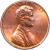 obverse of 1 Cent - Lincoln Memorial Cent (1982) coin with KM# 201a from United States. Inscription: IN GOD WE TRUST LIBERTY 1982 VDB