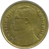 obverse of 50 Satang - Rama IX (1980) coin with Y# 168 from Thailand. Inscription: ประเทศไทย ริย์รัชกาลที่๙