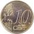reverse of 10 Euro Cent - Juan Carlos I - 2'nd Map; 1'st Type (2007 - 2009) coin with KM# 1070 from Spain. Inscription: 10 EURO CENT LL