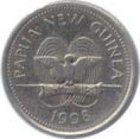 Papua New Guinea coin 5 Toea - Elizabeth II (1975 - 1999) obverse obverse of 5 Toea - Elizabeth II (1975 - 1999) coin with KM# 3 from Papua New Guinea. Inscription: PAPUA NEW GUINEA 1975