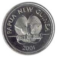 Papua New Guinea coin 20 Toea - Elizabeth II (1975 - 1999) obverse obverse of 20 Toea - Elizabeth II (1975 - 1999) coin with KM# 5 from Papua New Guinea. Inscription: PAPUA NEW GUINEA 1975