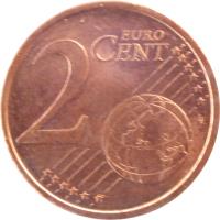 reverse of 2 Euro Cent - Juan Carlos I - 1'st Type (1999 - 2009) coin with KM# 1041 from Spain. Inscription: 2 EURO CENT LL