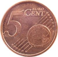 Spain coin 5 Euro Cent - Juan Carlos I - 1'st Type (1999 - 2009) reverse reverse of 5 Euro Cent - Juan Carlos I - 1'st Type (1999 - 2009) coin with KM# 1042 from Spain. Inscription: 5 EURO CENT LL