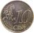 reverse of 10 Euro Cent - Juan Carlos I - 1'st Map; 1'st Type (1999 - 2006) coin with KM# 1043 from Spain. Inscription: 10 EURO CENT LL