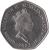 obverse of 50 Pence - Elizabeth II - Smaller; 3'rd Portrait (1991 - 2006) coin with KM# 16 from Saint Helena and Ascension. Inscription: QUEEN ELIZABETH II ST.HELENA + ASCENSION RDM 1991
