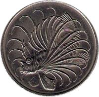 Singapore coin 50 Cents (1967 - 1985) obverse obverse of 50 Cents (1967 - 1985) coin with KM# 5 from Singapore.