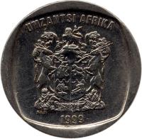 South Africa coin 2 Rand - UMZANTSI AFRIKA (1996 - 2000) obverse obverse of 2 Rand - UMZANTSI AFRIKA (1996 - 2000) coin with KM# 165 from South Africa. Inscription: UMZANTSI AFRIKA EX UNITATE VIRES 2000 ALS