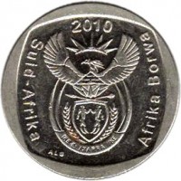 South Africa coin 2 Rand - SUID-AFRIKA - AFRIKA BORWA (2010 - 2012) obverse obverse of 2 Rand - SUID-AFRIKA - AFRIKA BORWA (2010 - 2012) coin with KM# 498 from South Africa. Inscription: 2010 Suid-Afrika Afrika Borwa