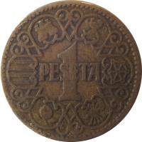 Spain coin 1 Peseta (1944) obverse obverse of 1 Peseta (1944) coin with KM# 767 from Spain. Inscription: 1 PESETA