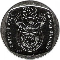 South Africa coin 1 Rand - AFRIKA BORWA - AFORIKA BORWA (2011 - 2013) obverse obverse of 1 Rand - AFRIKA BORWA - AFORIKA BORWA (2011 - 2013) coin with KM# 504 from South Africa. Inscription: 2011 Afrika Borwa - Aforika Borwa ALS