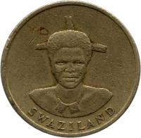 Swaziland coin 1 Lilangeni - Dzeliwe (1986 - 1992) obverse obverse of 1 Lilangeni - Dzeliwe (1986 - 1992) coin with KM# 44.1 from Swaziland. Inscription: SWAZILAND