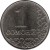 reverse of 1 Somoni (2011) coin with KM# 27 from Tajikistan. Inscription: 1 СОМОНӢ