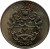 reverse of 50 Seniti - Taufa'ahau Tupou IV (1968) coin with KM# 32 from Tonga. Inscription: 50 SENTI TONGA