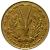 obverse of 10 Francs (1964 - 1981) coin with KM# 1a from Western Africa (BCEAO). Inscription: 1971