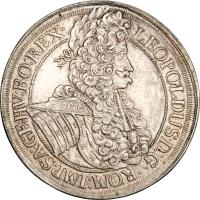 obverse of 1 Speciestaler - Leopold I - Vienna mint (1672 - 1695) coin with KM# 1275 from Austria.