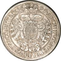reverse of 1 Speciestaler - Leopold I - Vienna mint (1672 - 1695) coin with KM# 1275 from Austria.