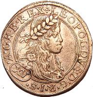 obverse of 15 Kreuzer - Leopold I - Vienna mint (1660 - 1696) coin with KM# 1170 from Austria.