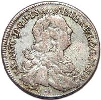 obverse of 15 Kreuzer - Franz I (1747 - 1750) coin with KM# 2025 from Austria.