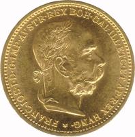 obverse of 20 Corona - Franz Joseph I (1892 - 1905) coin with KM# 2806 from Austria. Inscription: FRANC · IOS · I · D · G · IMP · AVSTR · REX BOH · GAL · ILL · ETC · ET AP · REX HVNG ·