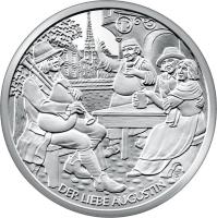 obverse of 10 Euro - Der liebe Augustin (2011) coin with KM# 3198 from Austria. Inscription: DER LIEBE AUGUSTIN