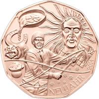 Austria coin 5 Euro - New Year (2014) obverse obverse of 5 Euro - New Year (2014) coin with KM# 3228 from Austria. Inscription: NEUJAHRE 2014