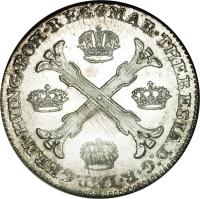 Austrian Netherlands coin 1 Kronenthaler - Maria Theresa (1755 - 1779) obverse obverse of 1 Kronenthaler - Maria Theresa (1755 - 1779) coin with KM# 21 from Austrian Netherlands. Inscription: MAR · THERESIA D:G · R · IMP · GERM · HUNG · BOH · REG: