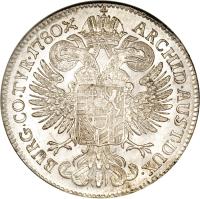 Austrian States coin 1 Taler - Maria Theresa (1773 - 1780) reverse reverse of 1 Taler - Maria Theresa (1773 - 1780) coin with KM# 22 from Austrian States.