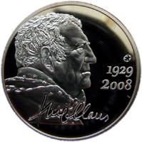 obverse of 10 Euro - Albert II - Hugo Claus (2013) coin from Belgium. Inscription: BELGIQUE - BELGIE - BELGIEN 10 EURO 2013 qp