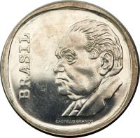 Brazil coin 10 Cruzeiros - 10th Anniversary of Central Bank (1975) obverse obverse of 10 Cruzeiros - 10th Anniversary of Central Bank (1975) coin with KM# 588 from Brazil. Inscription: BRAZIL CASTELLO BRANCO