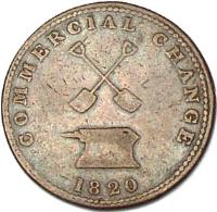 Canadian provinces coin 1/2 Penny - Commercial Change Token (1820) reverse reverse of 1/2 Penny - Commercial Change Token (1820) coin with BR# 727 from Canadian provinces. Inscription: COMMERCIAL CHANGE 1820